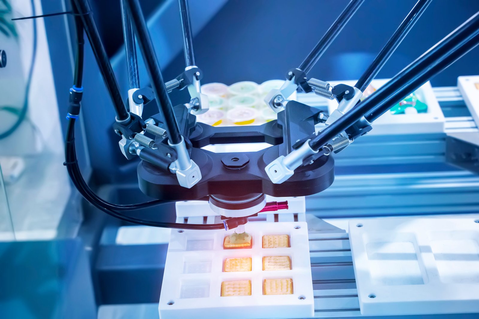 Food and beverage robotics integration streamlining food preparation with advanced automation technology.